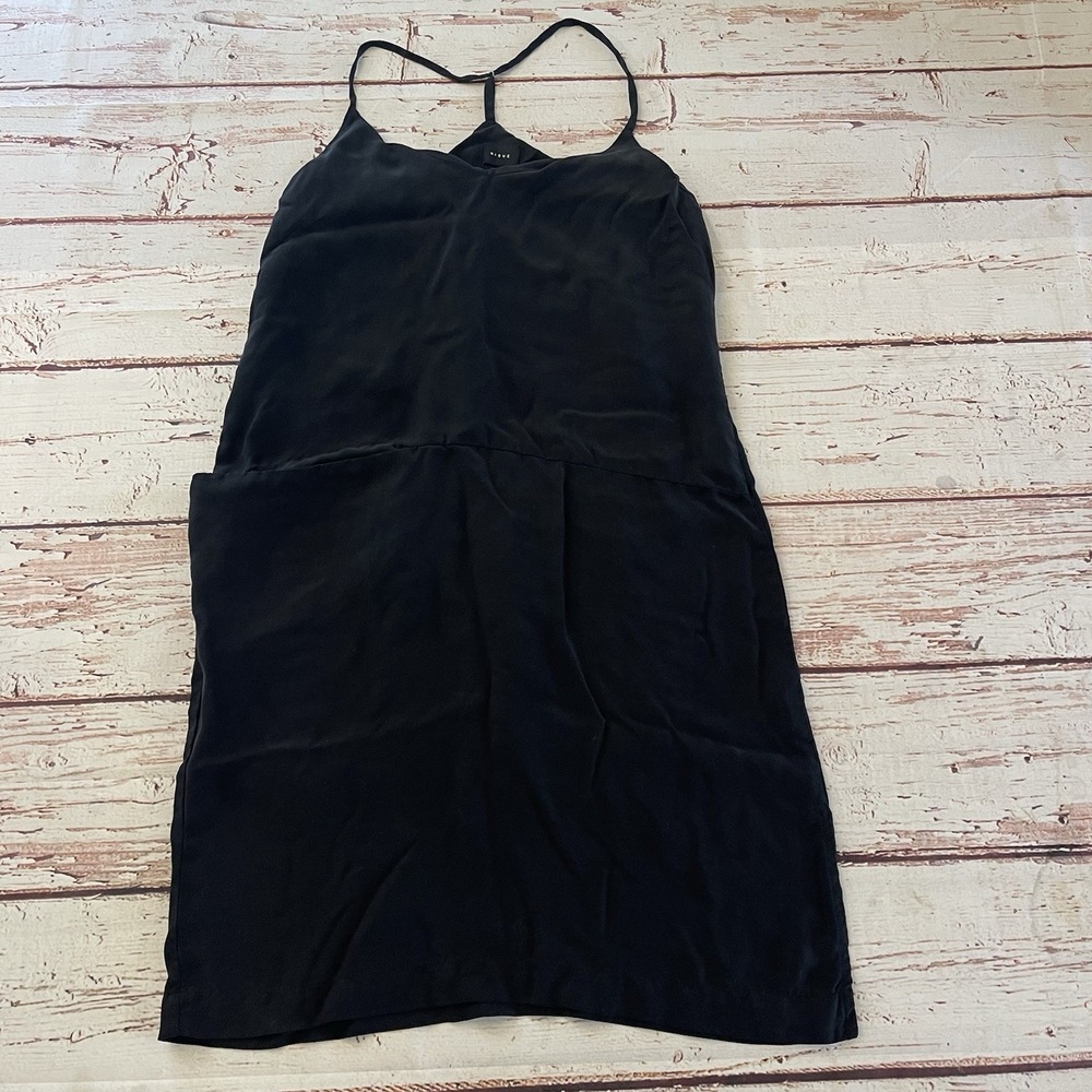 Nique Dress Size 10 Women's Lyocell‎ Cupro Blend Black Made In Australia Pockets